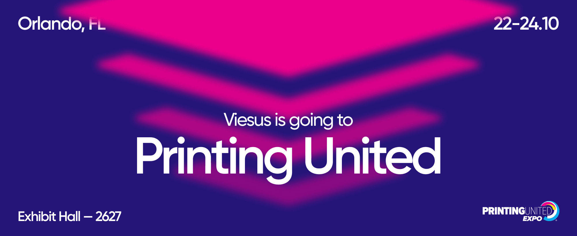 Viesus announces participation at PRINTING United Expo 2025 in Orlando, Booth 2627